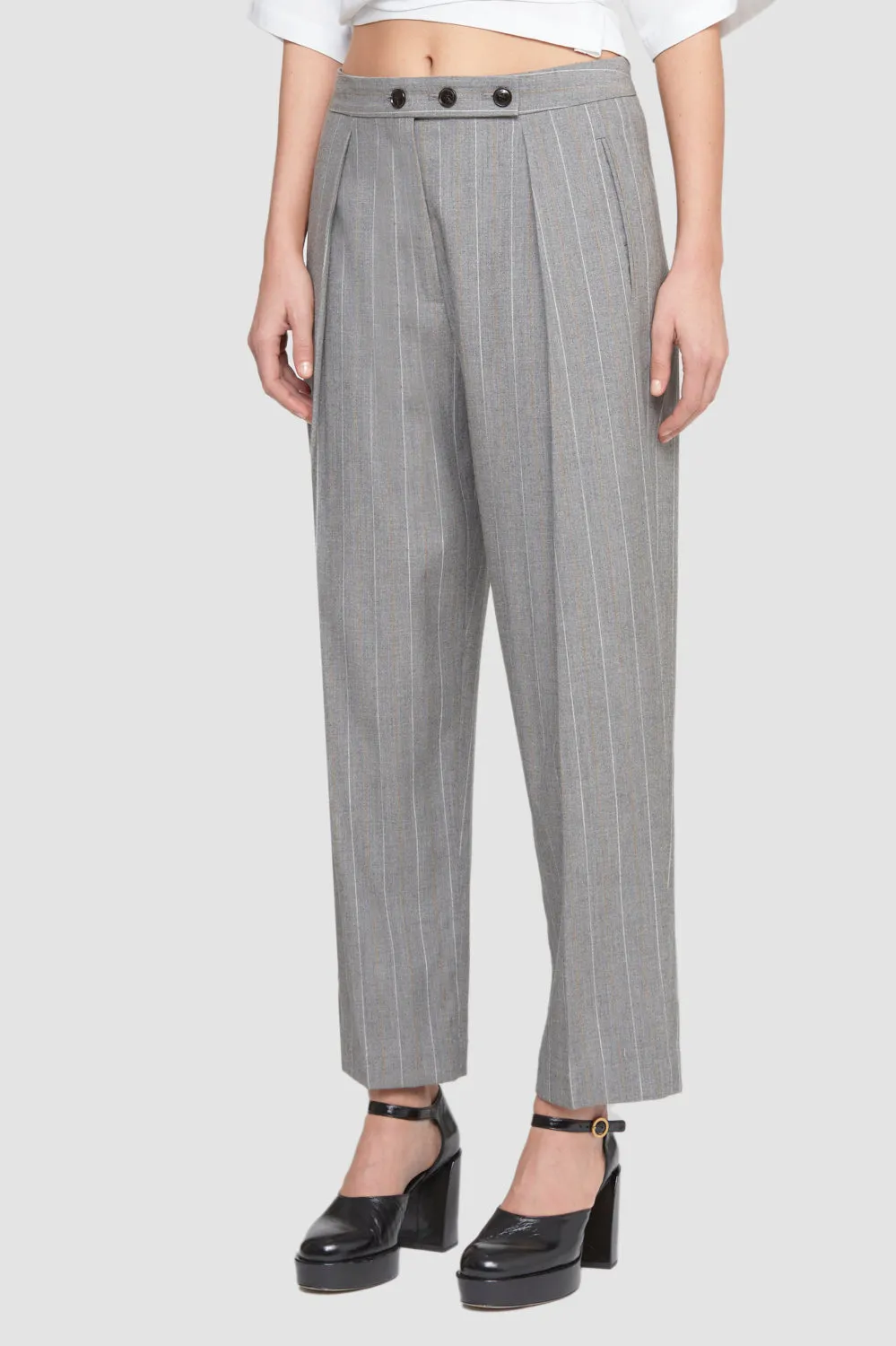 High Waisted  Tapered Trouser