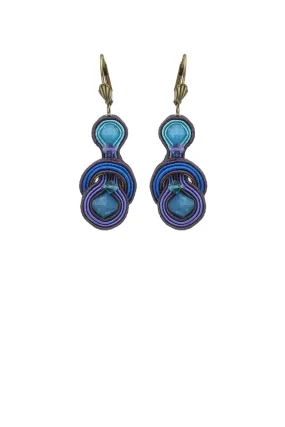 Hola Trendy Blue Earrings