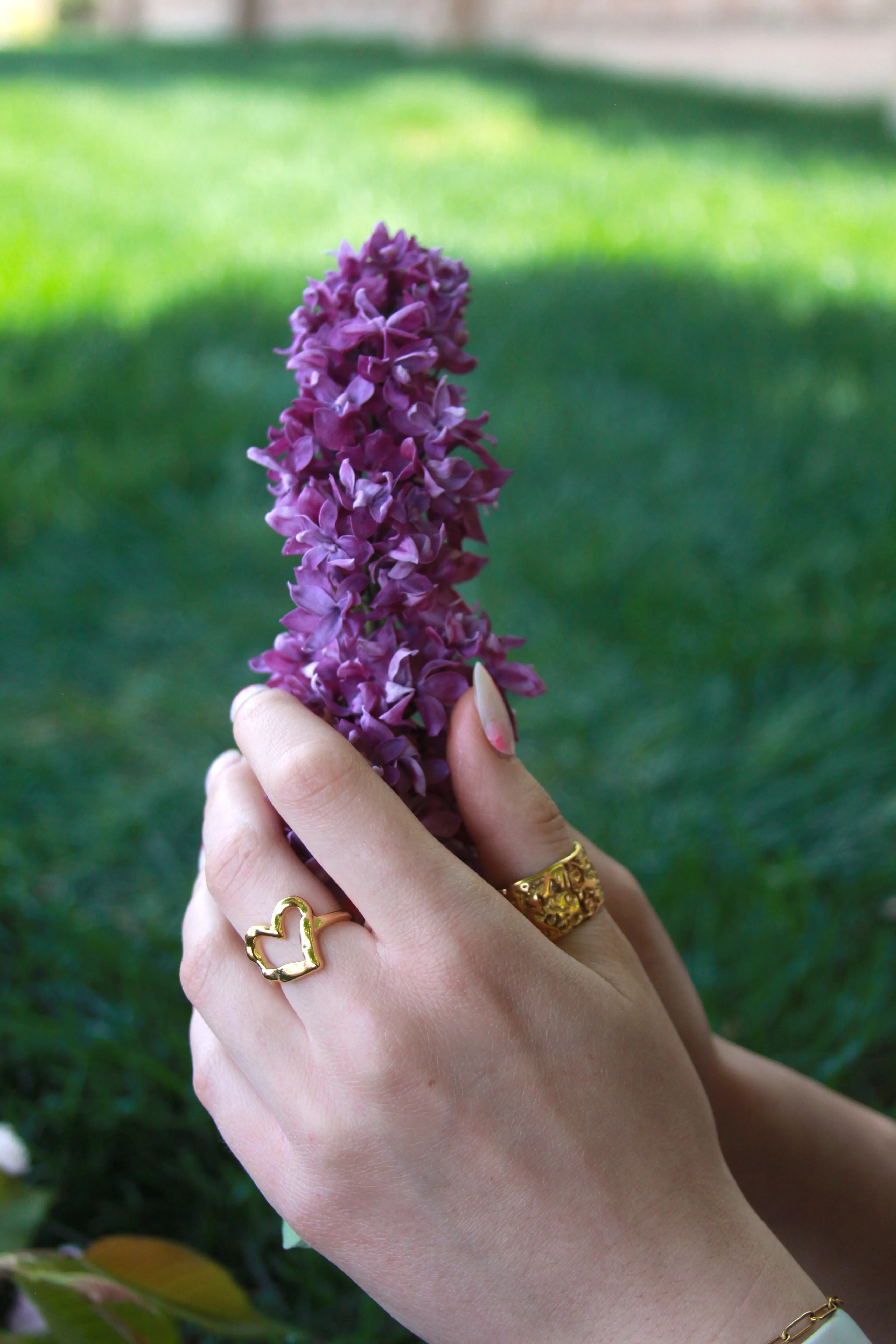 Imperfect Hammer Fashion Ring