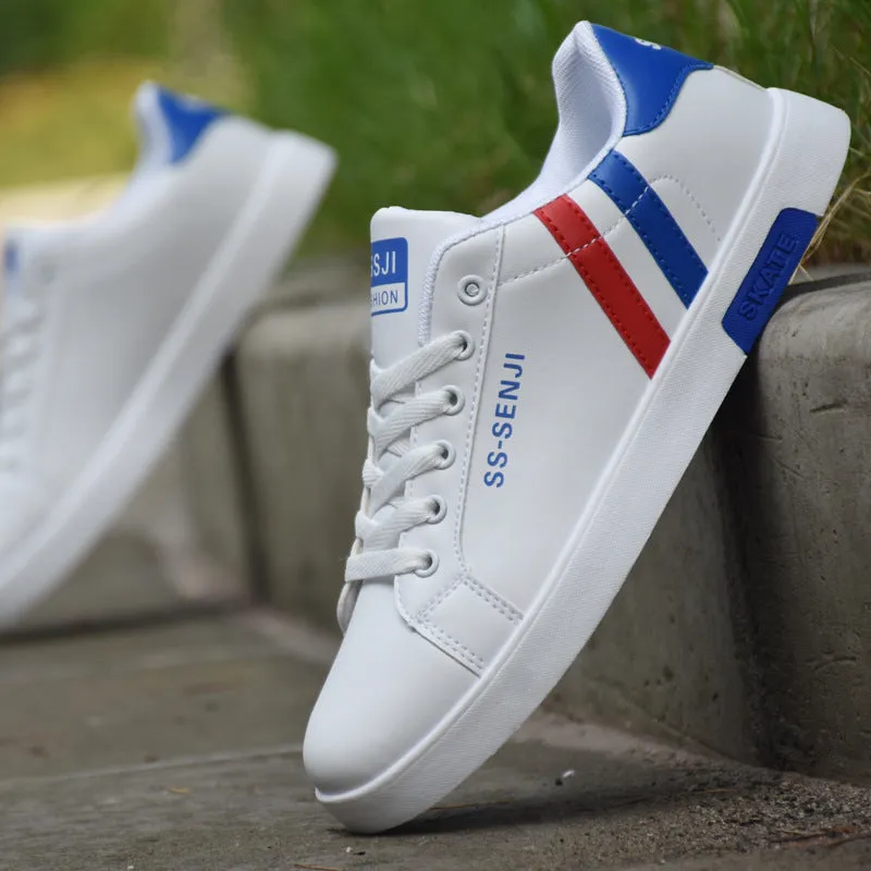 INSTOCK- men's trendy new white Korean style trendy sneakers