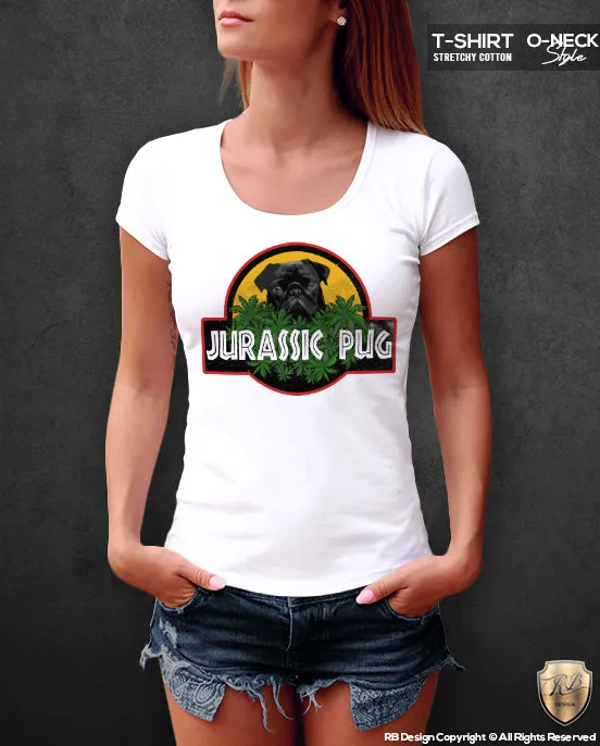 Jurassic Pug Women's T-shirt Trendy Sweet Puppy Tank Top WD137