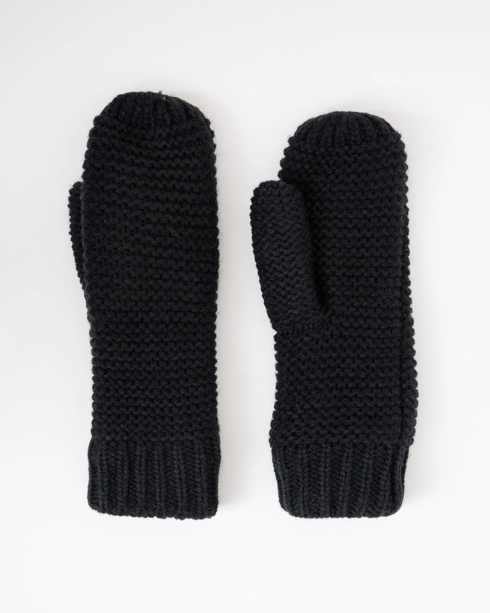 Knitted Mittens Bibi Black