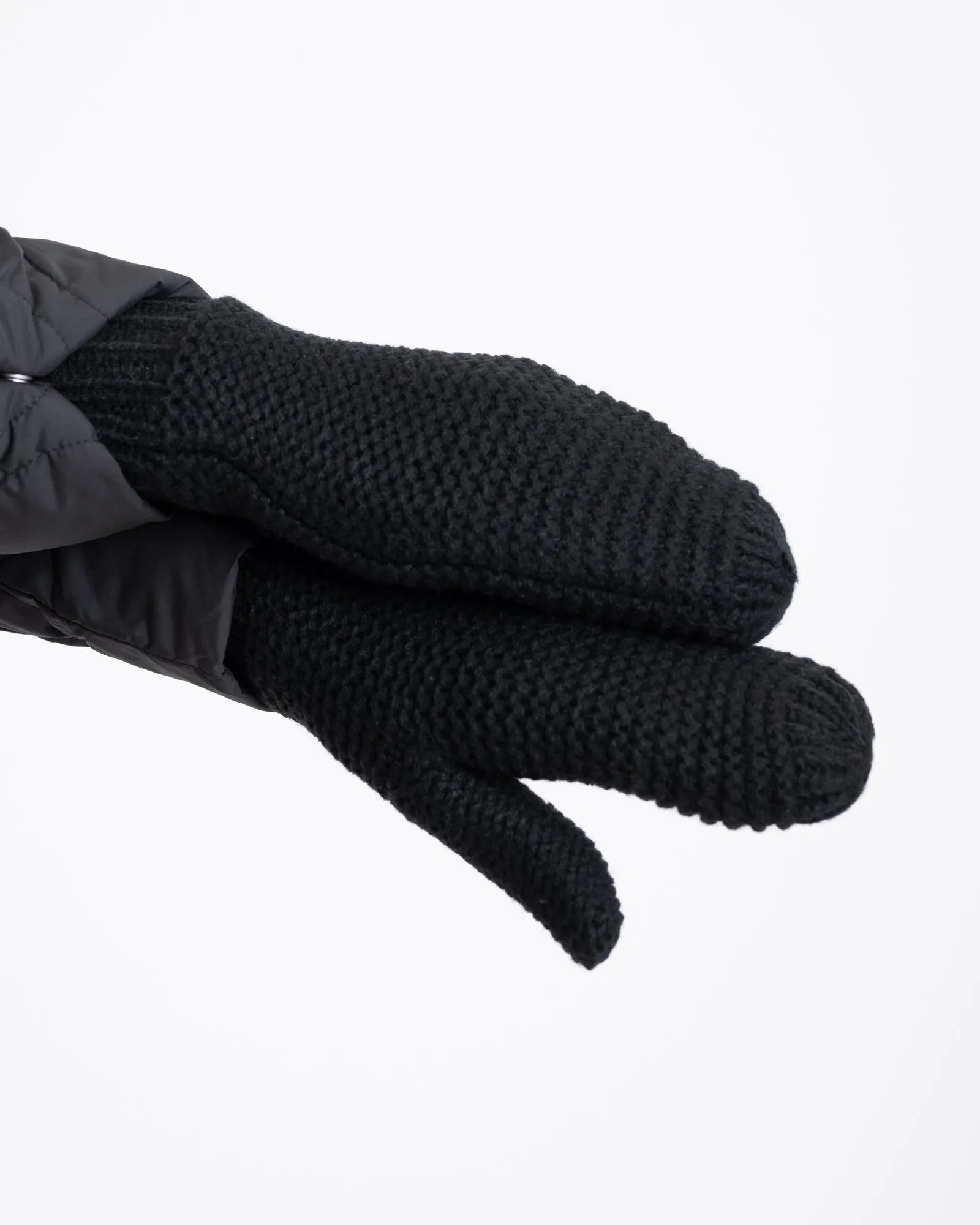 Knitted Mittens Bibi Black