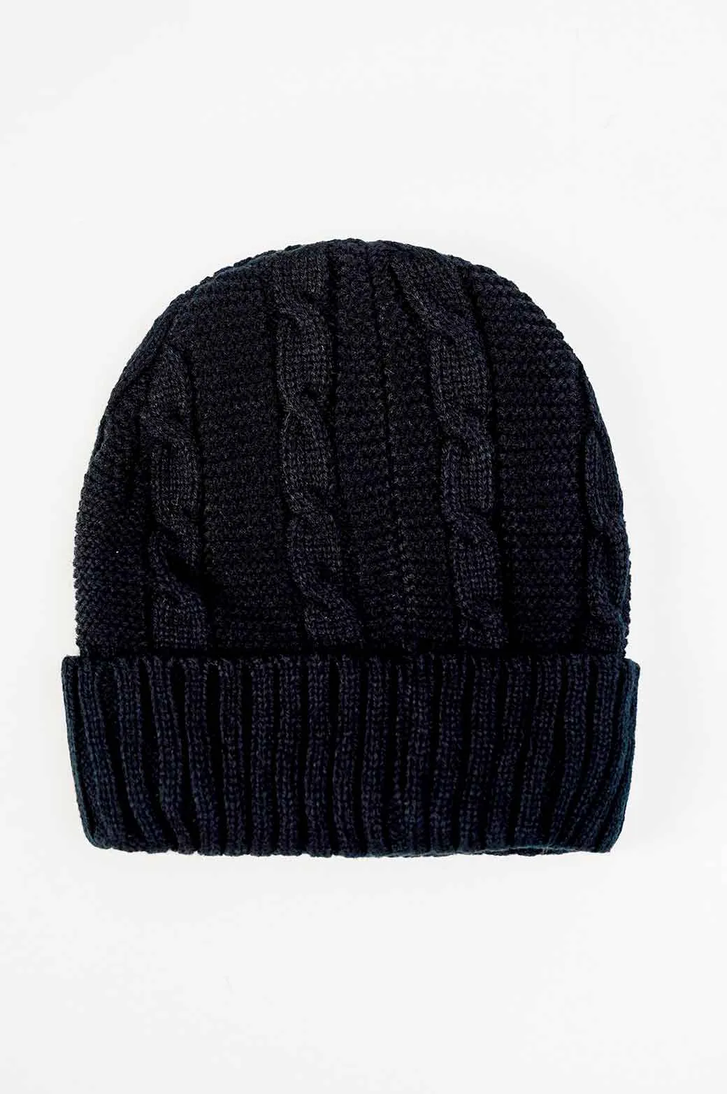 KNITTED NO-STATIC BEANIE