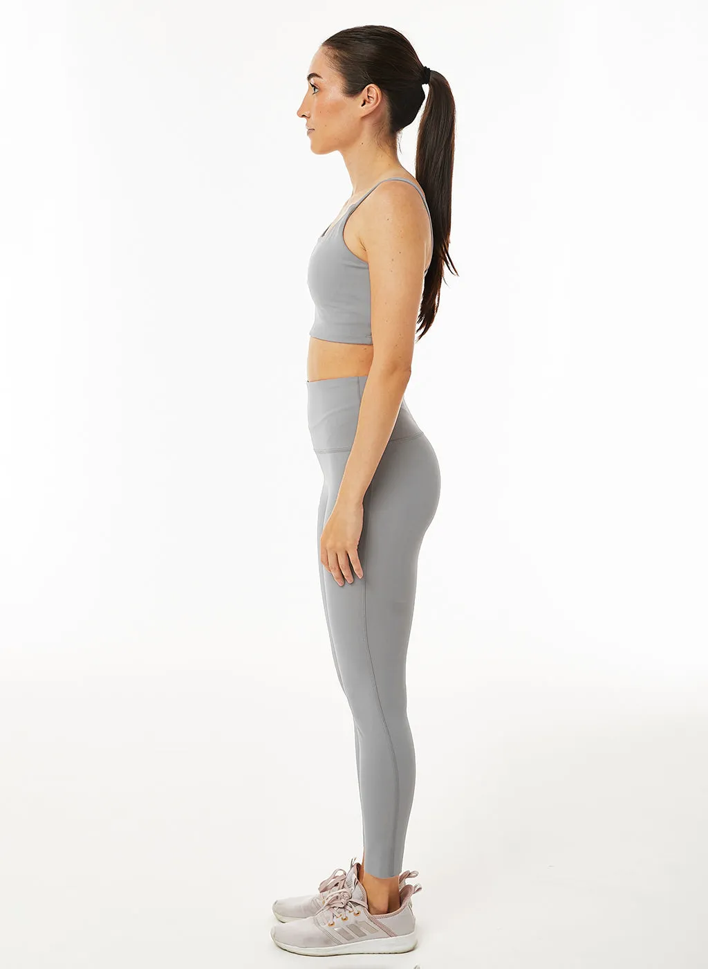 Lily High Waisted Legging - Grey