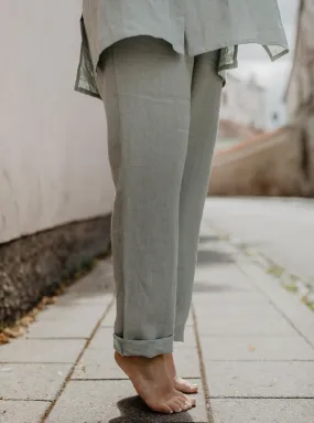 Linen Pants Malmo - Sage Green