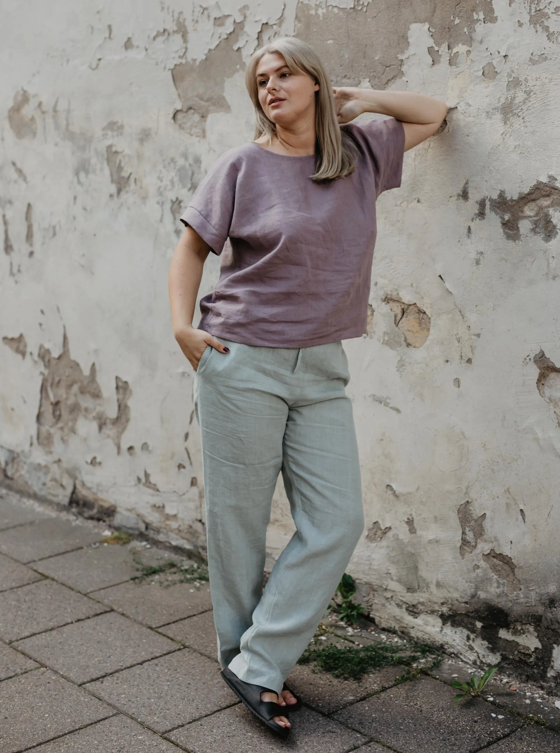 Linen Pants Malmo - Sage Green