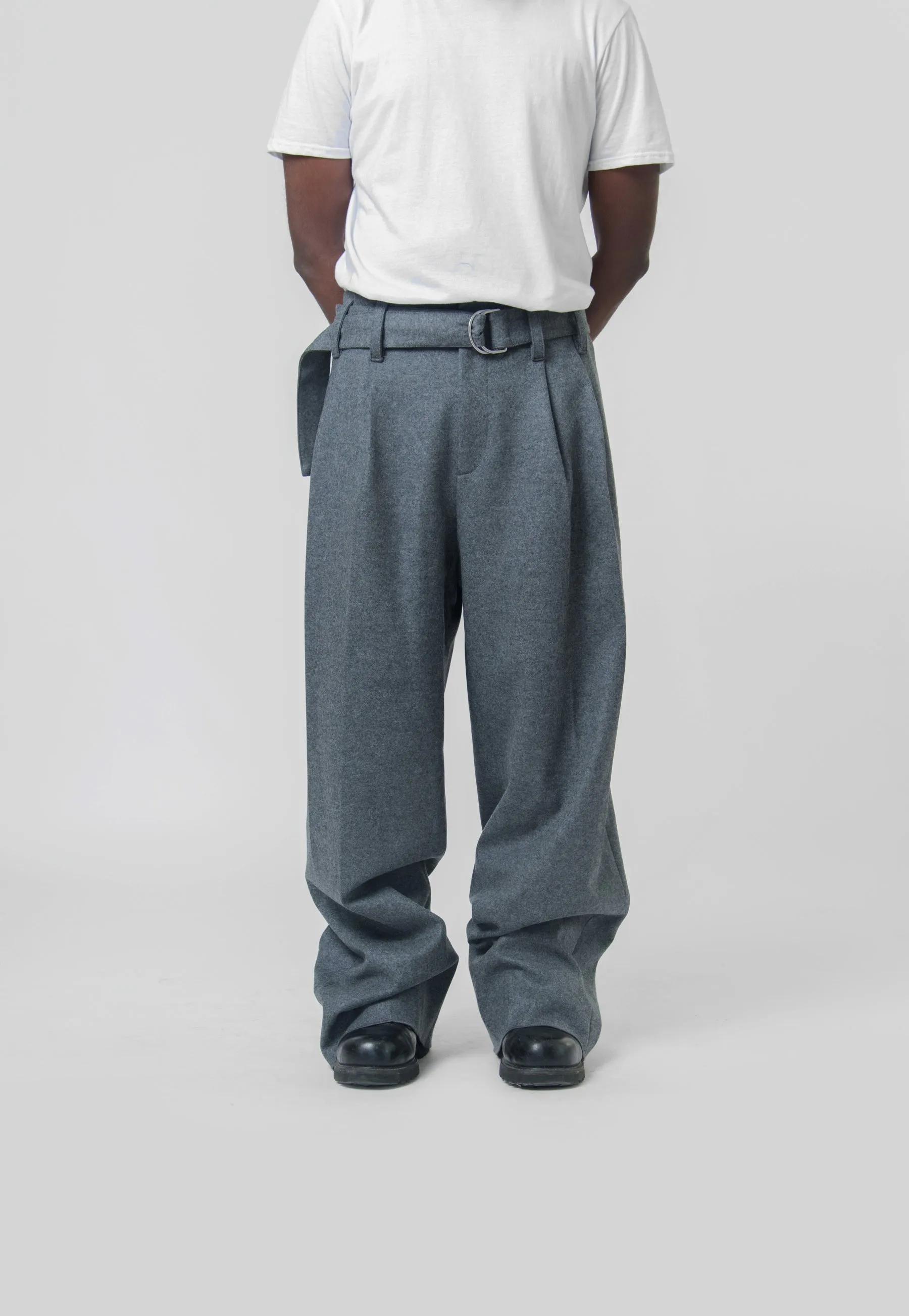 Melton Wool Pant Ash Grey J22KA0146