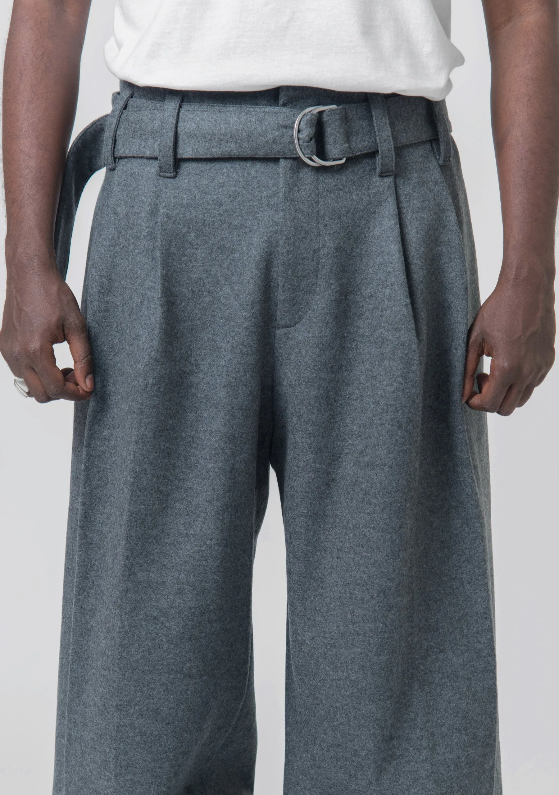 Melton Wool Pant Ash Grey J22KA0146