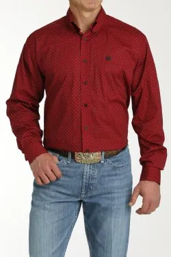 MEN'S CINCH GEOMETRIC PRINT BUTTON-DOWN WESTERN SHIRT