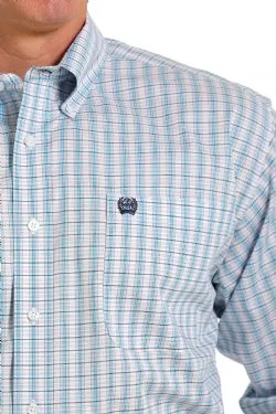 MEN'S CINCH STRETCH PLAID BUTTON-DOWN WESTERN SHIRT