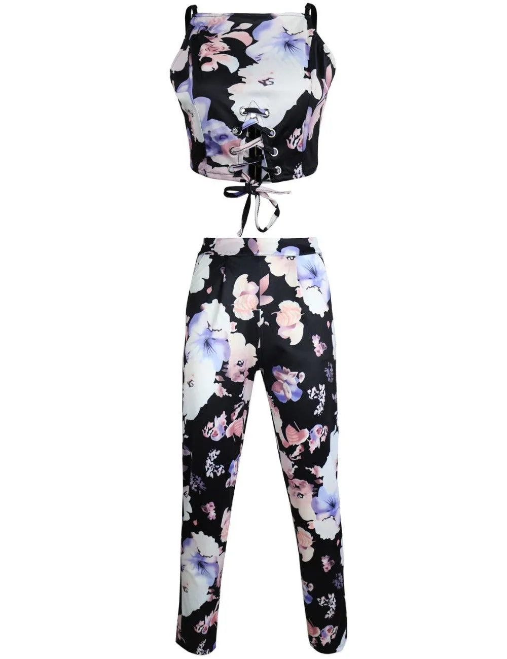 MIDNIGHT FLORAL DREAM PANTS SET