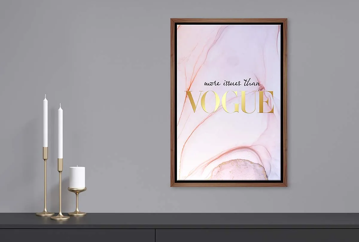 More Issues Than Vogue | Fashion Canvas Wall Art Print