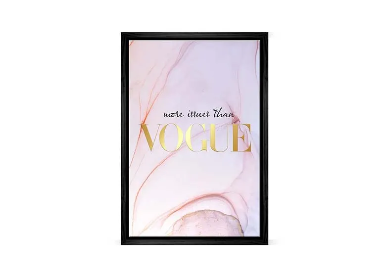 More Issues Than Vogue | Fashion Canvas Wall Art Print