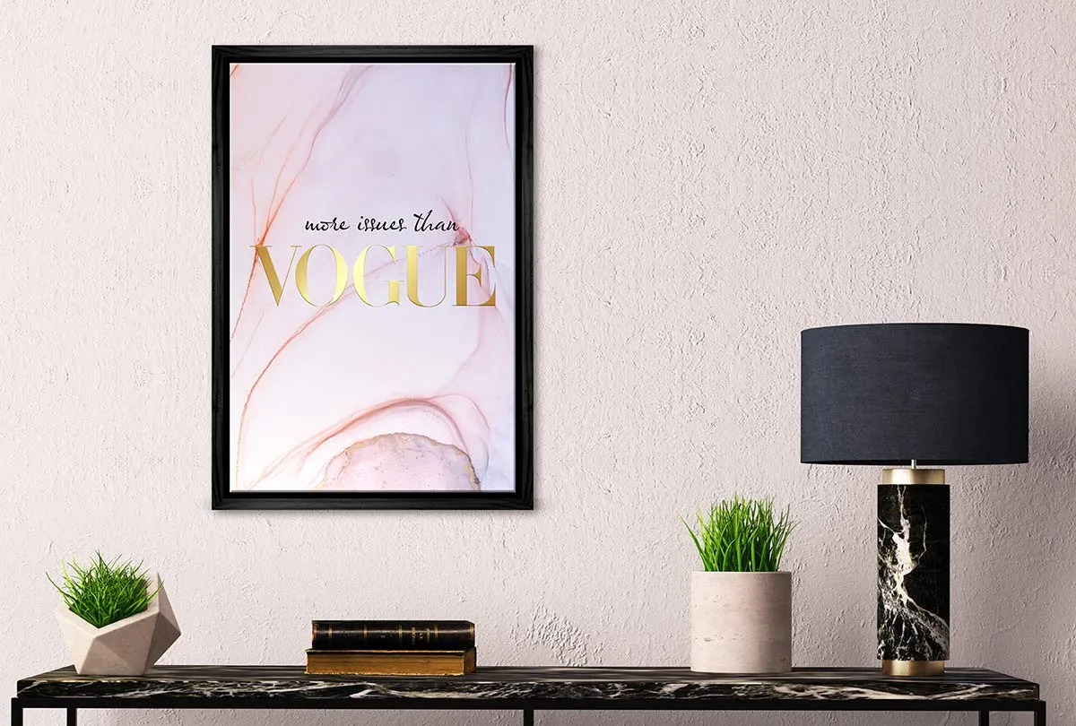 More Issues Than Vogue | Fashion Canvas Wall Art Print