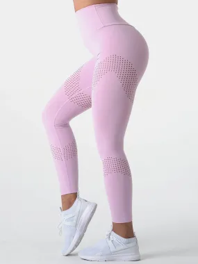 Pastels High Waisted Leggings -Lavender