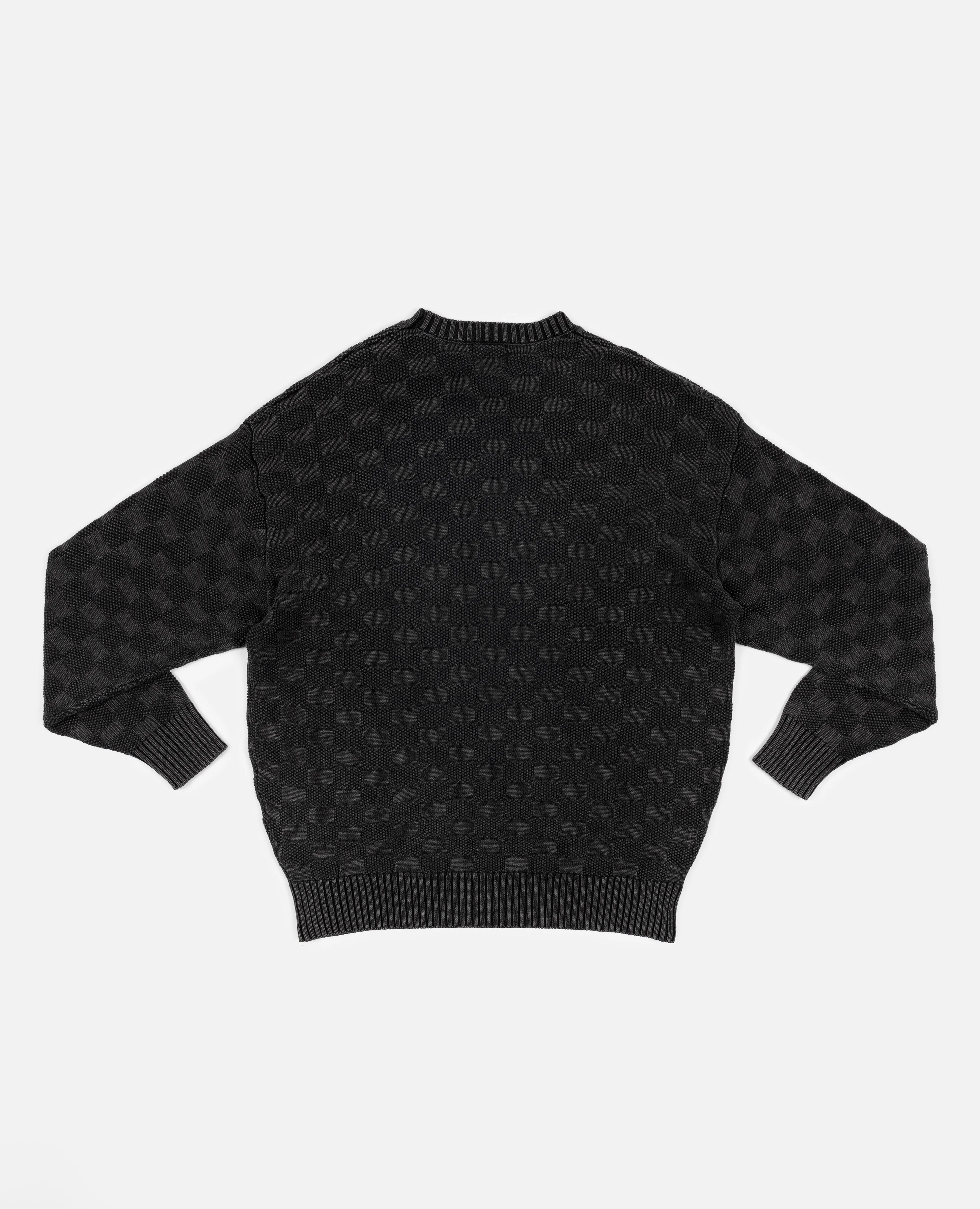 Patta Purl Ribbed Knitted Sweater (Pirate Black)