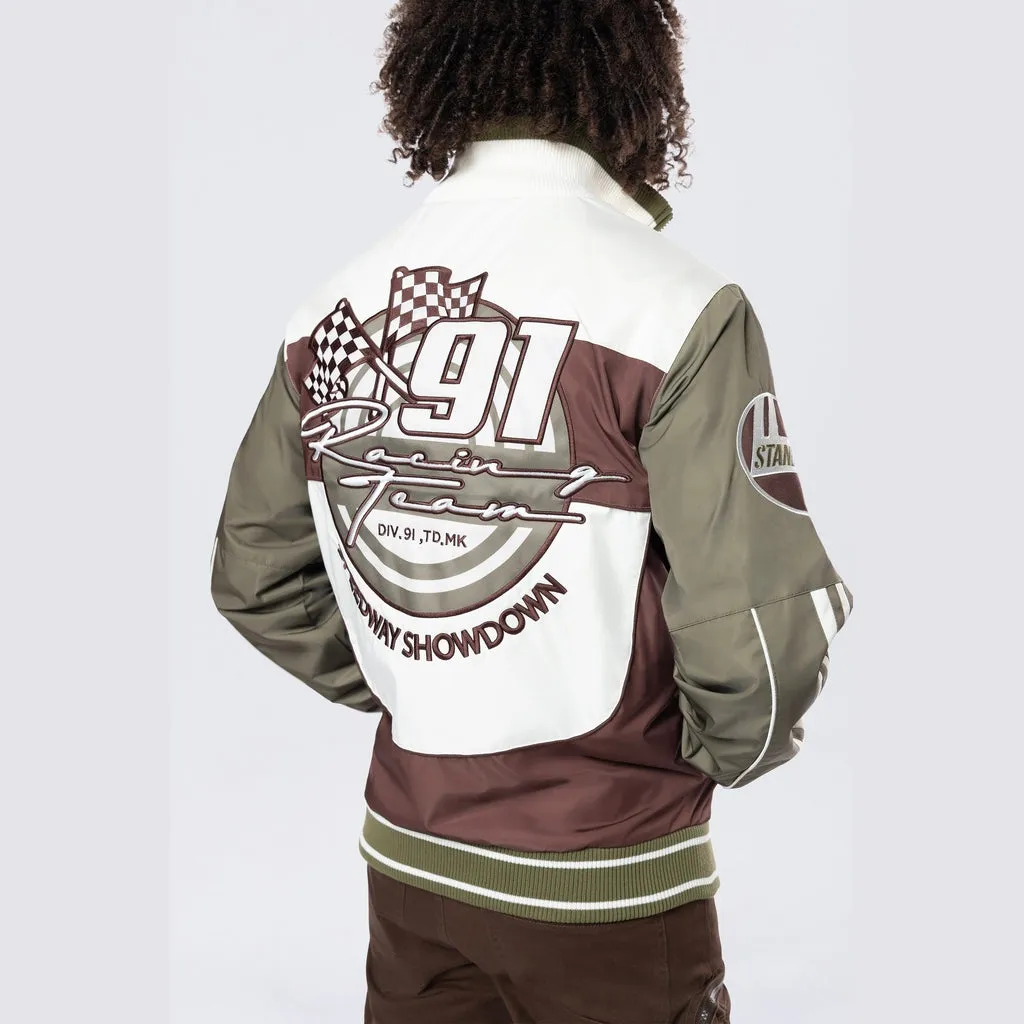 Racing Windbreaker Jacket - Bison