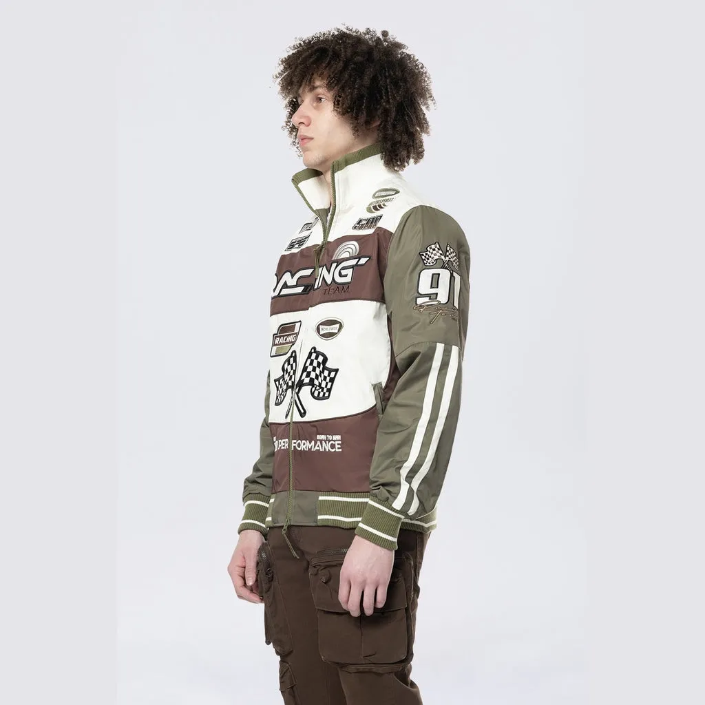 Racing Windbreaker Jacket - Bison