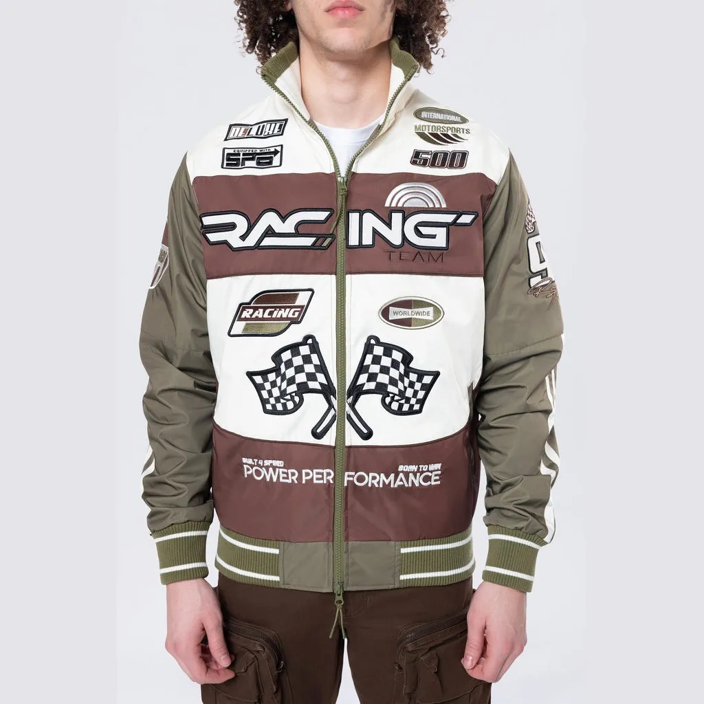 Racing Windbreaker Jacket - Bison