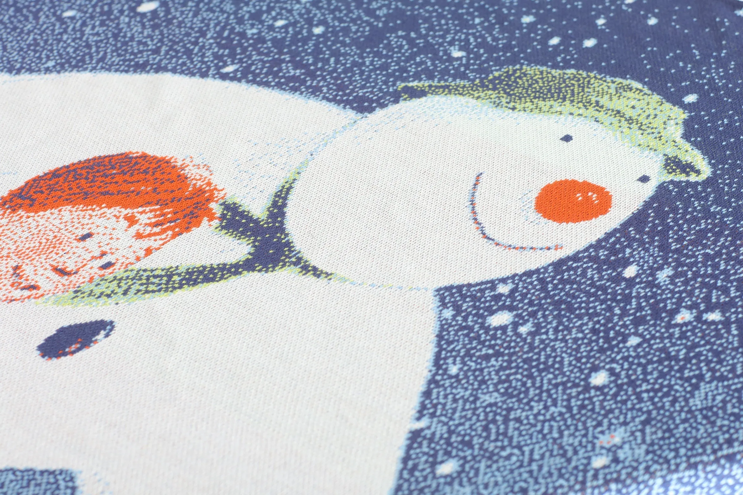 Raymond Briggs' The Snowman Knitted Blanket