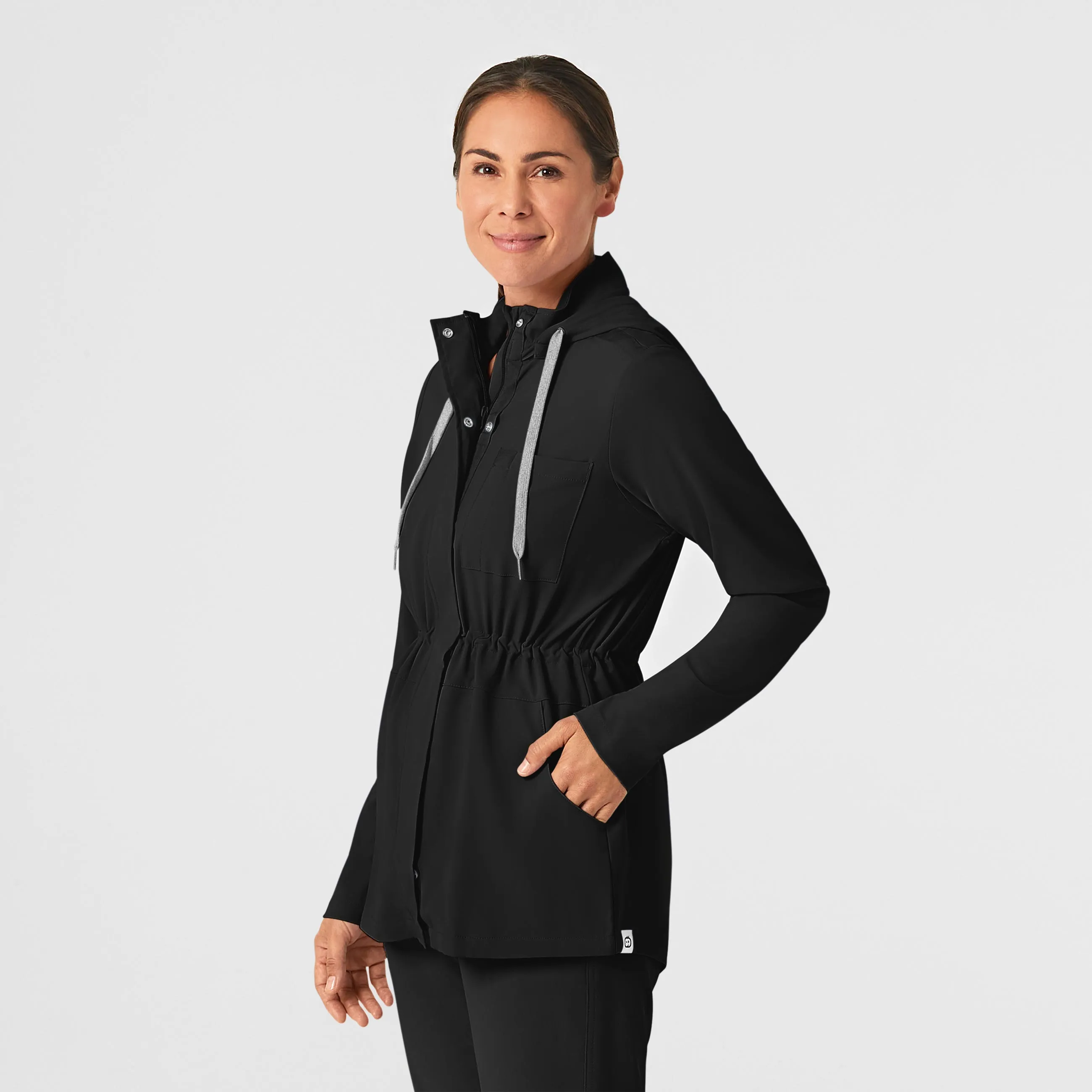 RENEW Women's Convertible Hood Fashion Jacket - Black