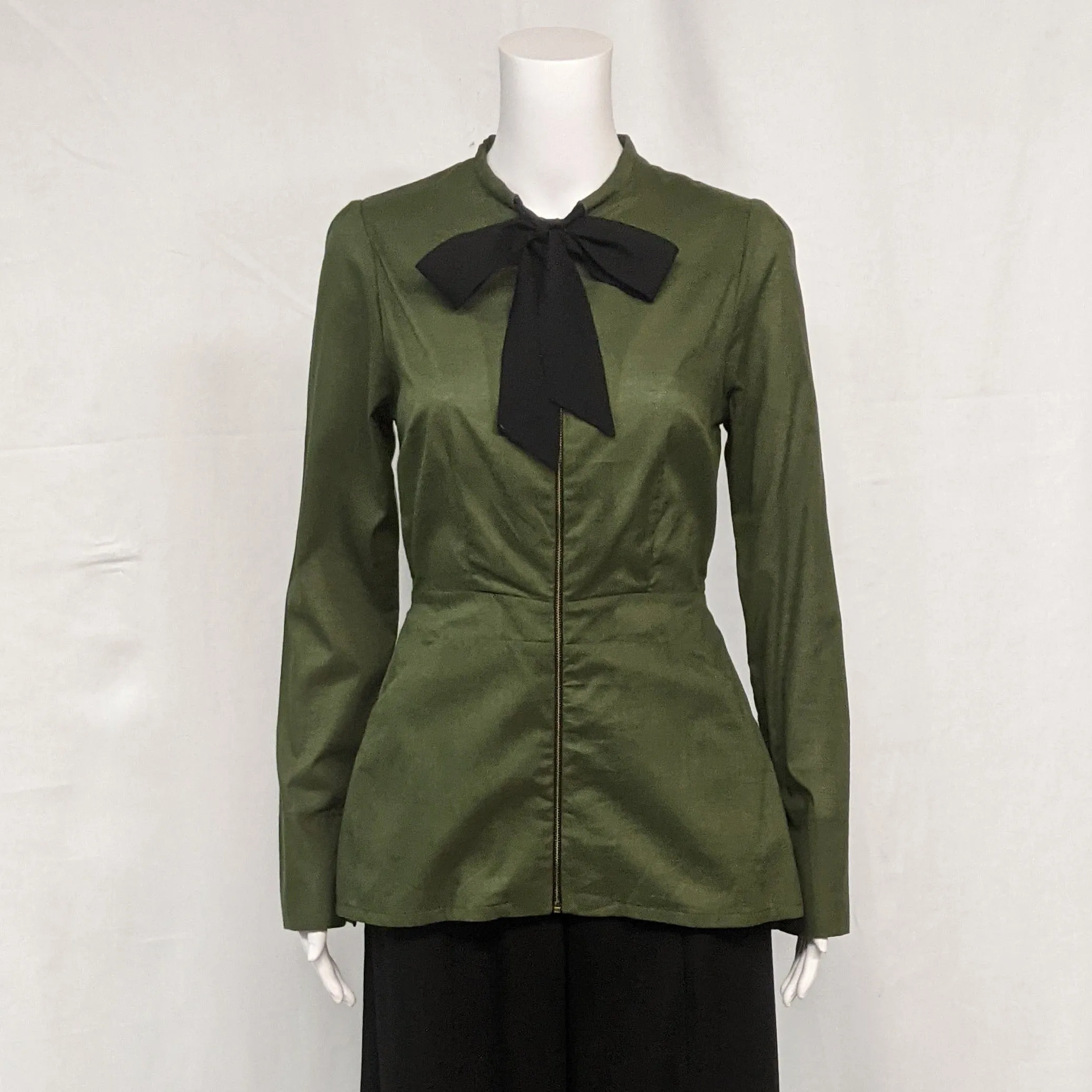 SALE! Ife Jacket in Olive with Black Tie by Kim Schalk