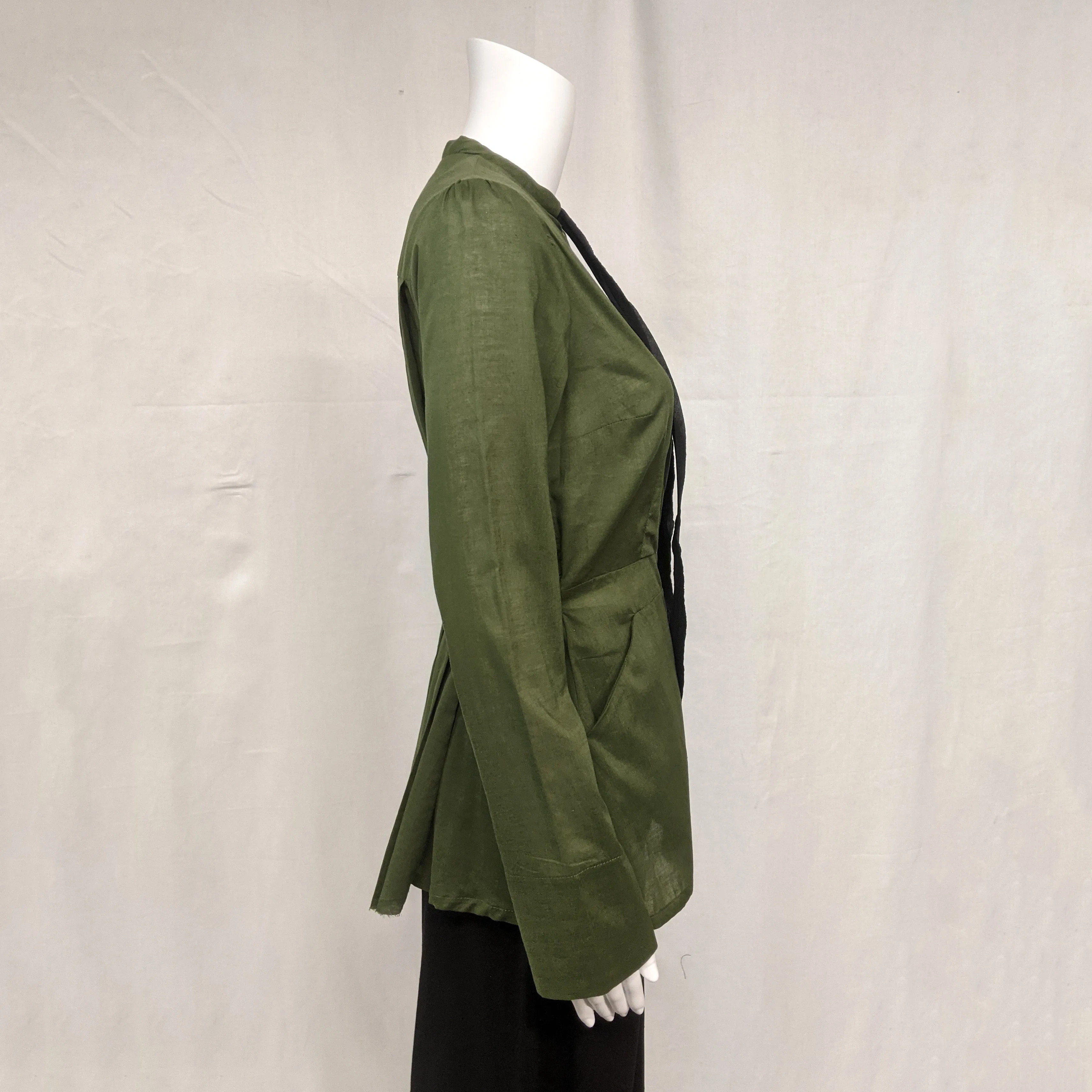 SALE! Ife Jacket in Olive with Black Tie by Kim Schalk