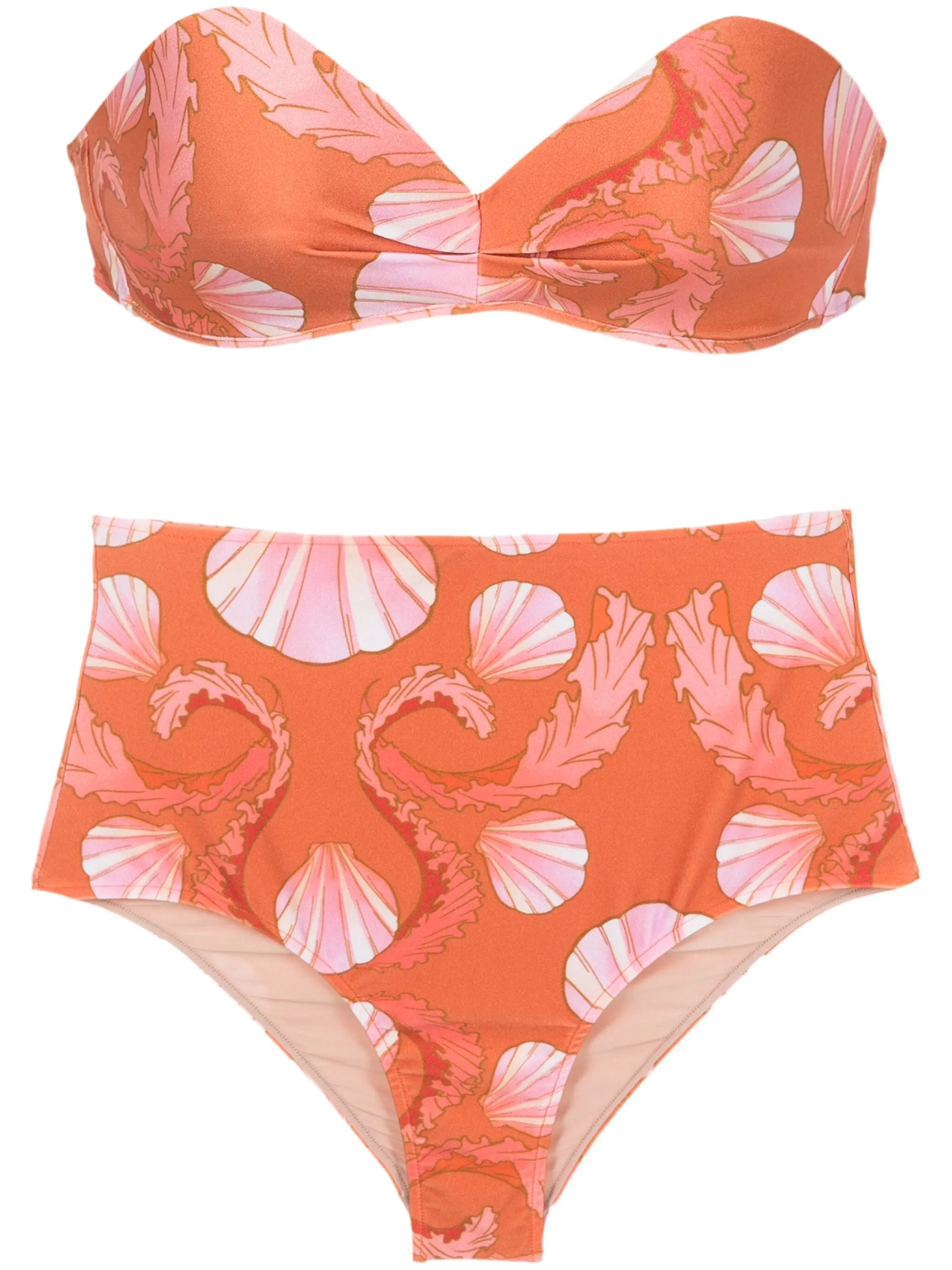 Seashell High-Waisted Bikini