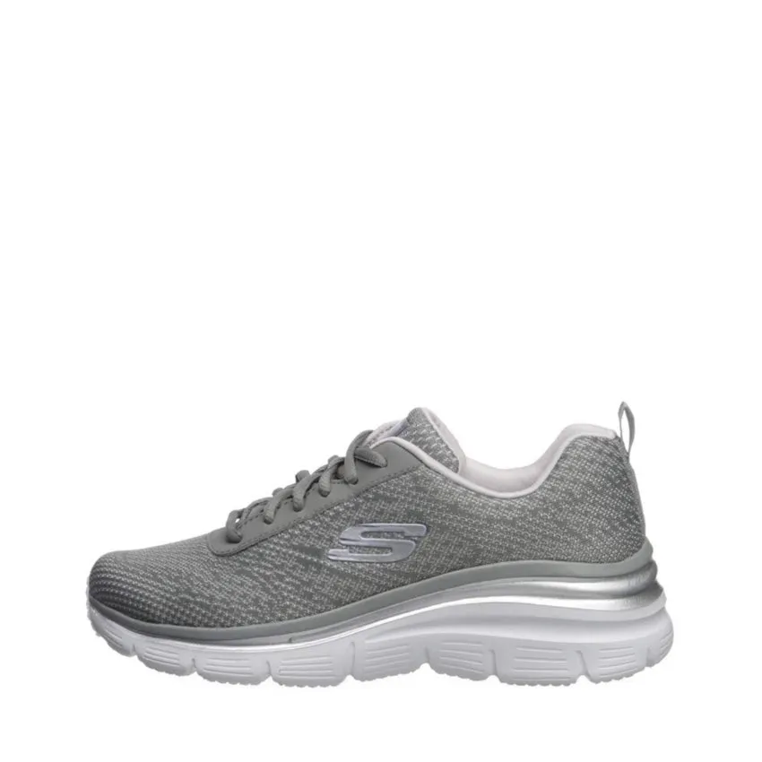 SKECHERS SNEAKERS FASHION FIT BOLD 12719 GRIGIO-LILLA