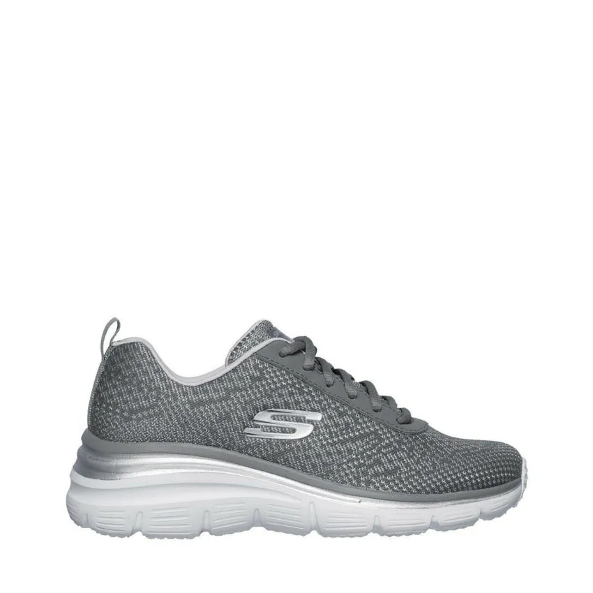 SKECHERS SNEAKERS FASHION FIT BOLD 12719 GRIGIO-LILLA