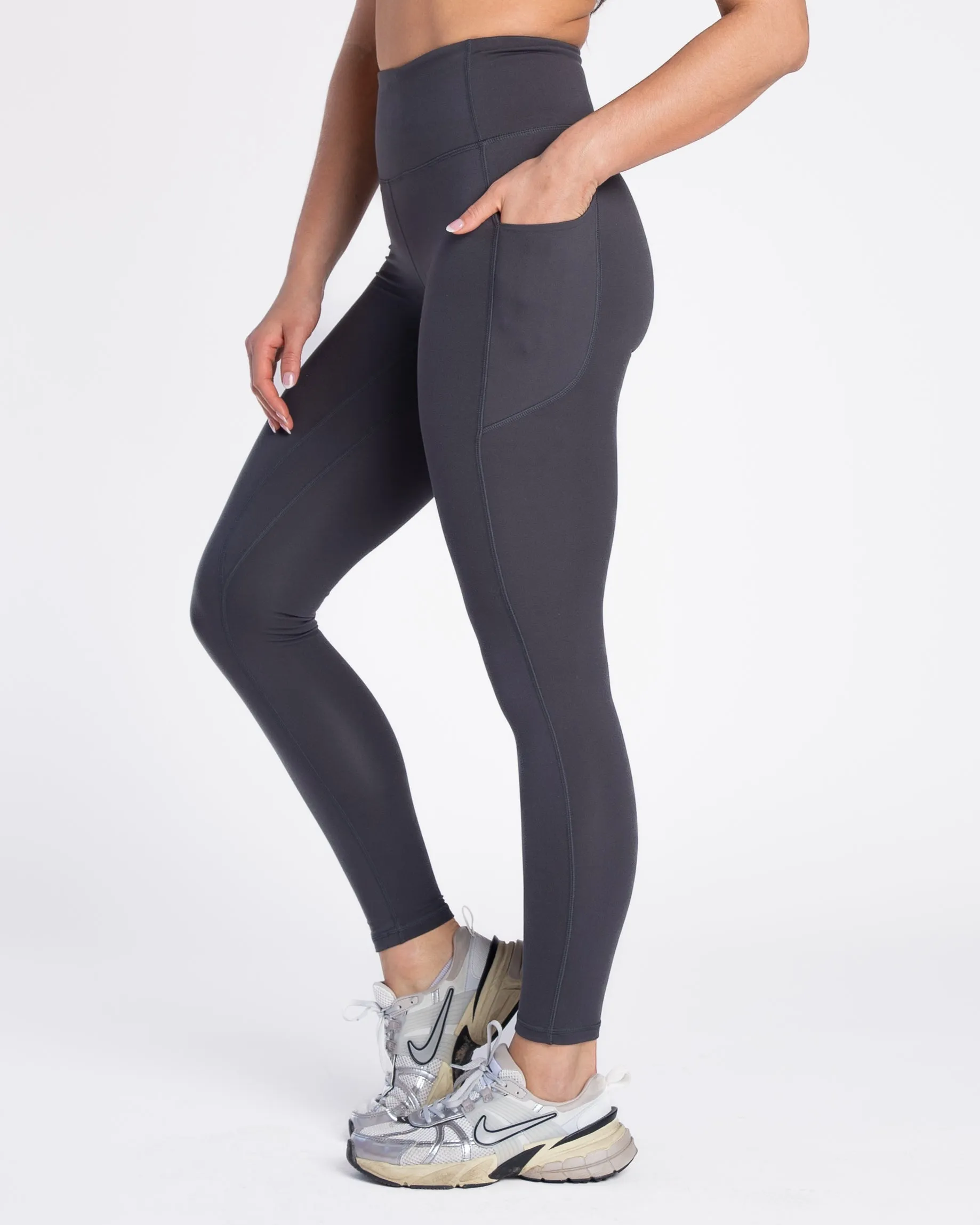 Skin High Waisted Vinyasa Leggings (Multi-Lengths) - Magnet