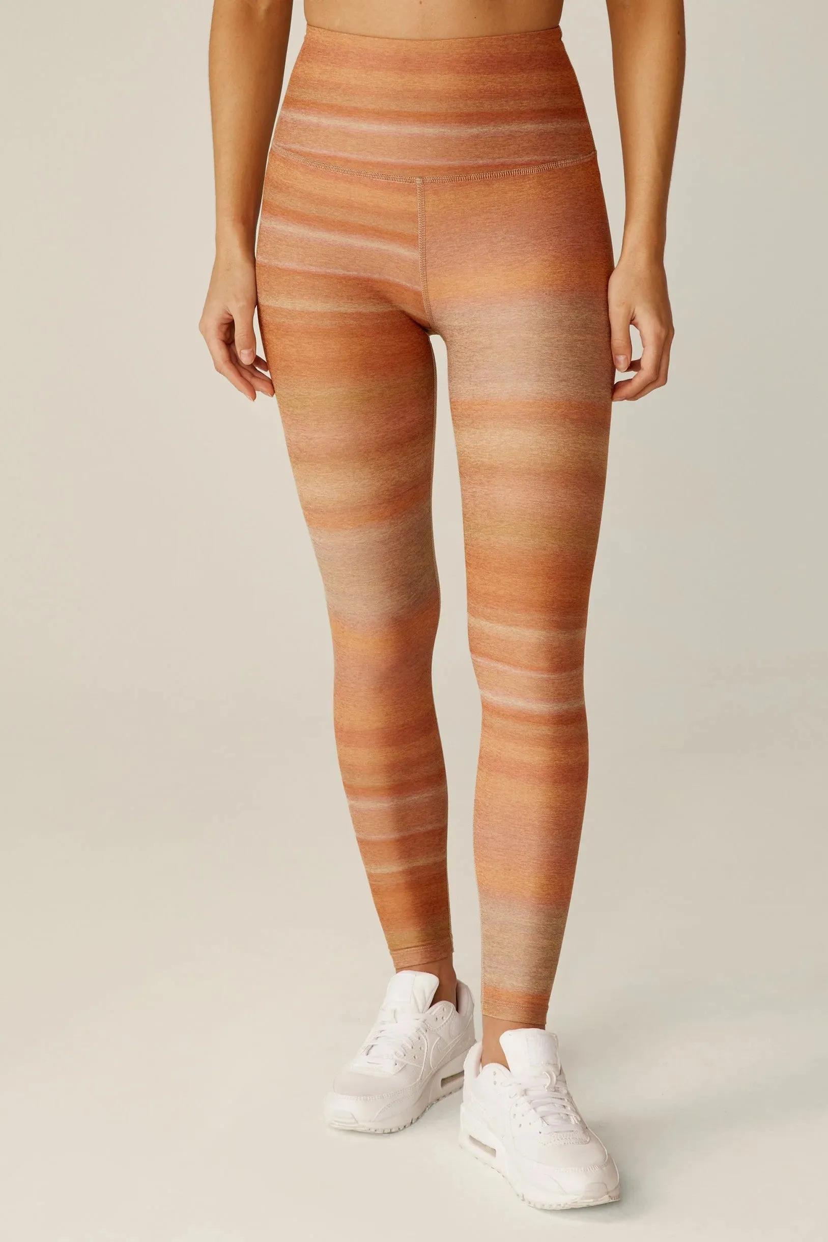 Softmark High Waisted Leggings - Ombre Stripe