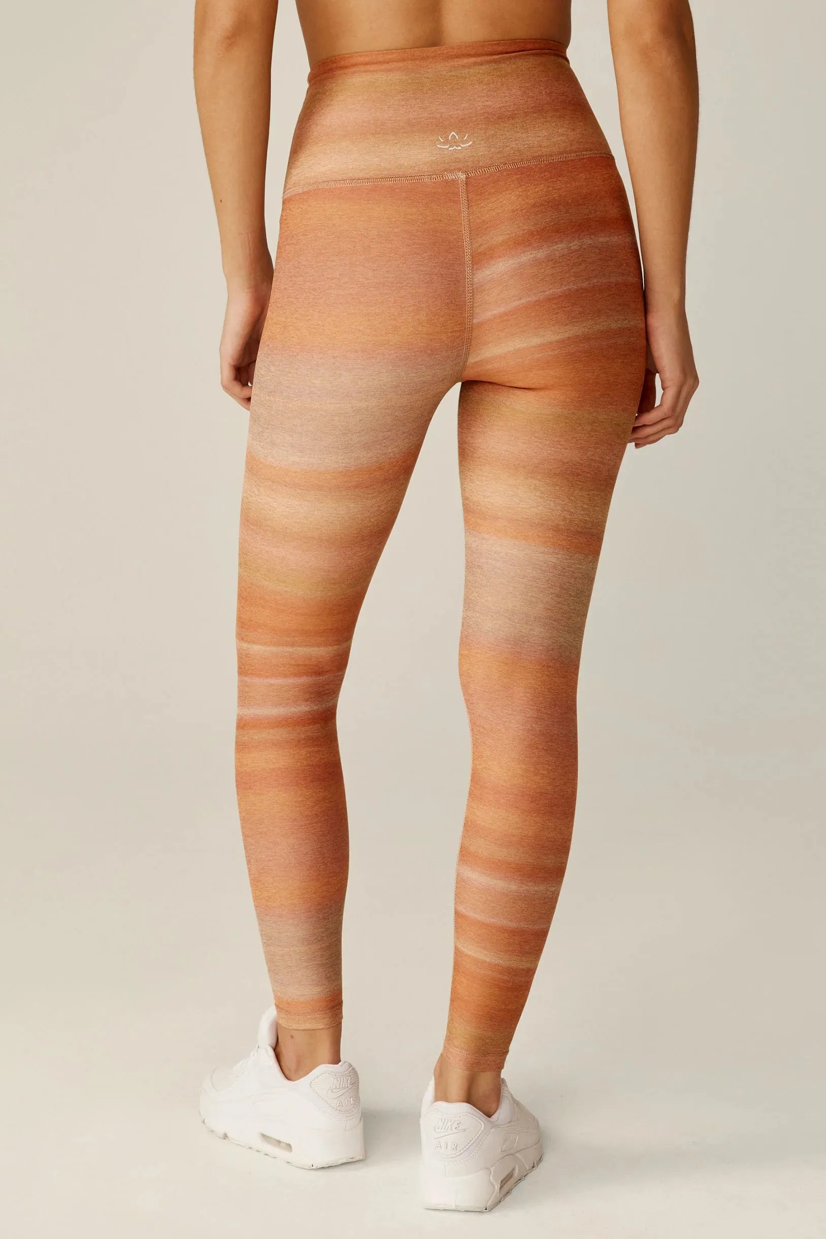 Softmark High Waisted Leggings - Ombre Stripe