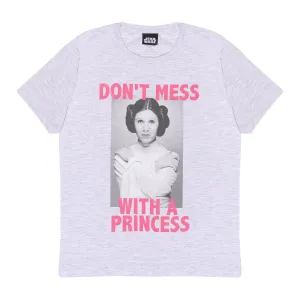 Star Wars Princess Leia Don't Mess Girls T-Shirt