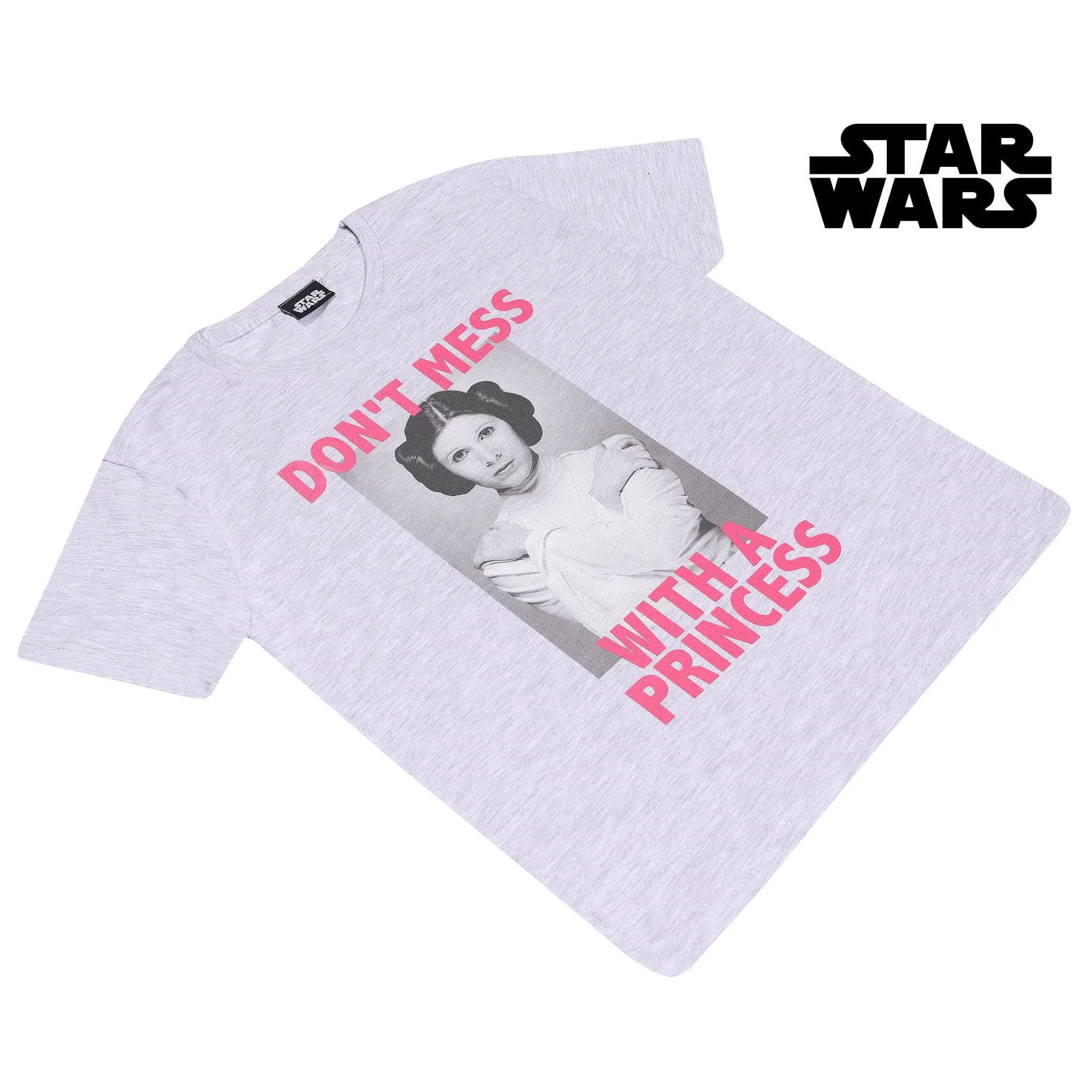 Star Wars Princess Leia Don't Mess Girls T-Shirt