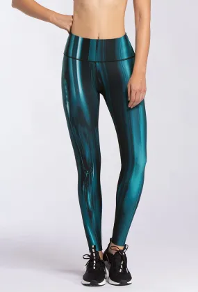 Teal Hotrod High Waisted Leggings