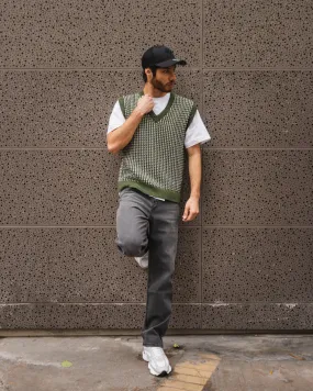 Vintage Knitted Vest - Verde