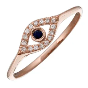 Women's Fashion CZ Evil eye Ring