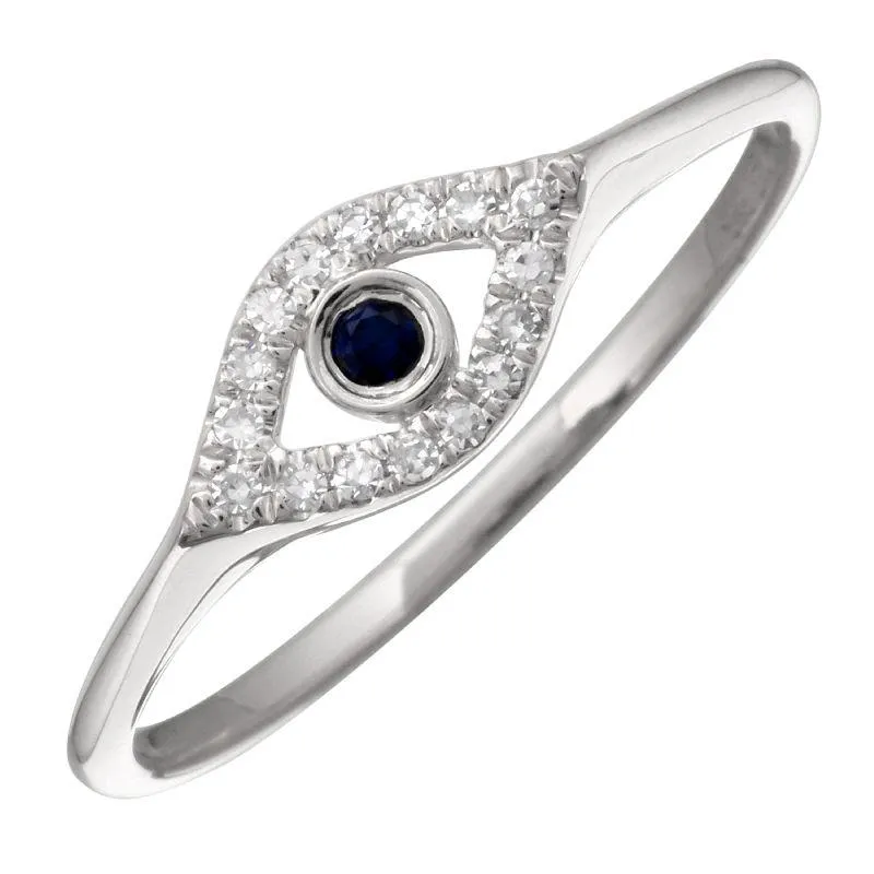 Women's Fashion CZ Evil eye Ring