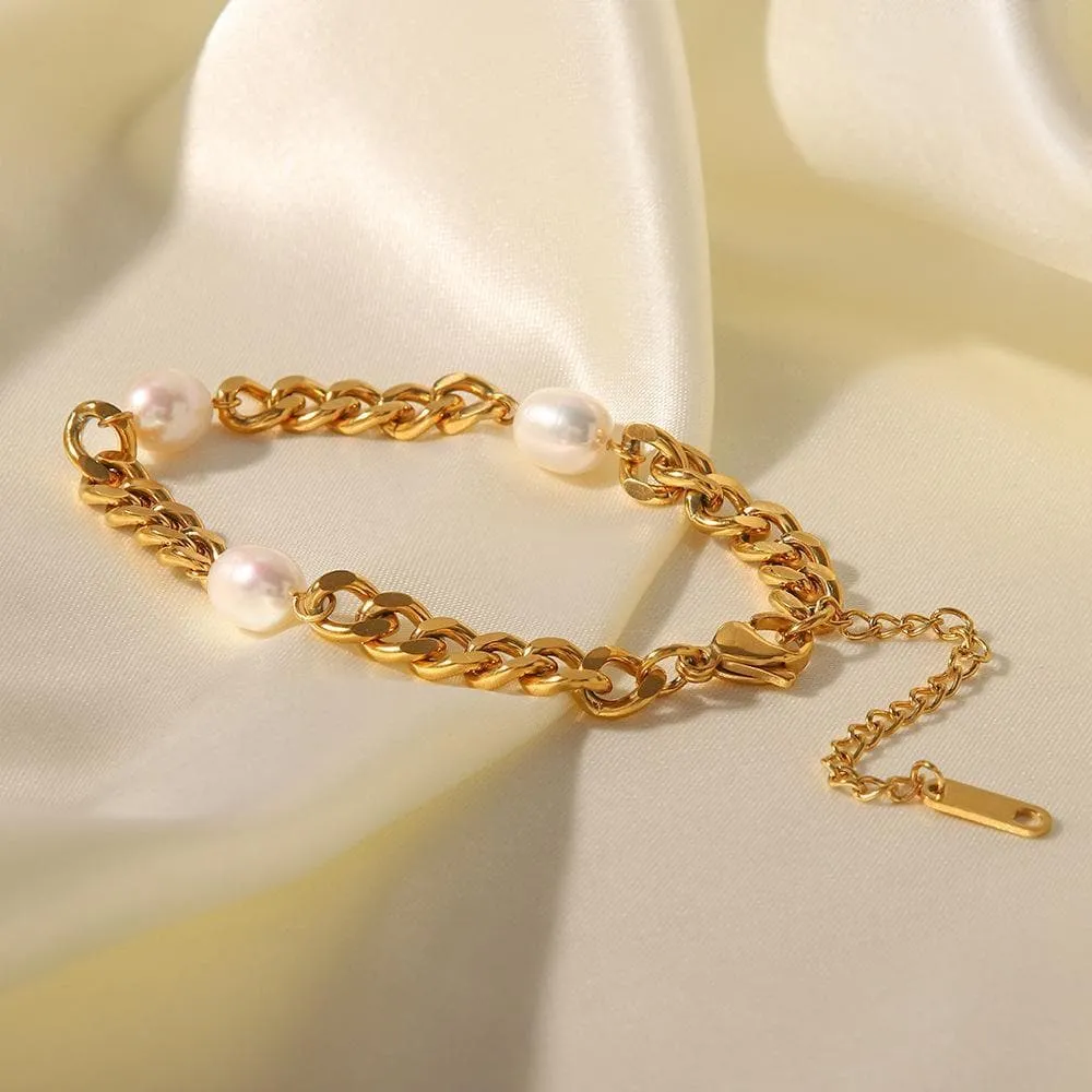 Women's  Trendy Simple Pearl Bracelet