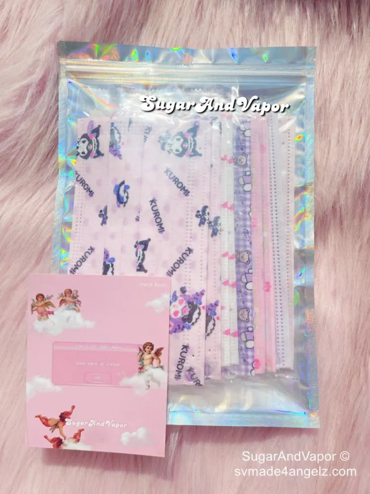 Y2K Kawaii Sari0core Fashion Mask Chain Set